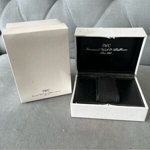 IWC White Watch Box + Outer Box 6.40x4.75x3.60 inches
